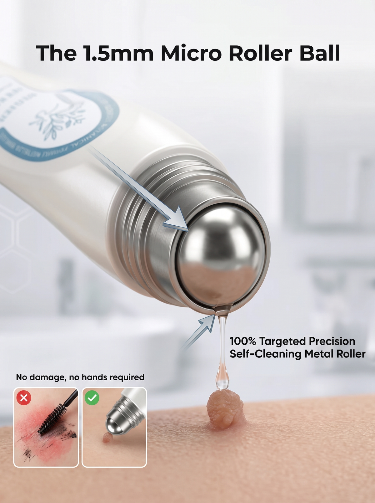 DermaErase™ – Precision Roll-On for Warts, Skin Tags & Blemishes