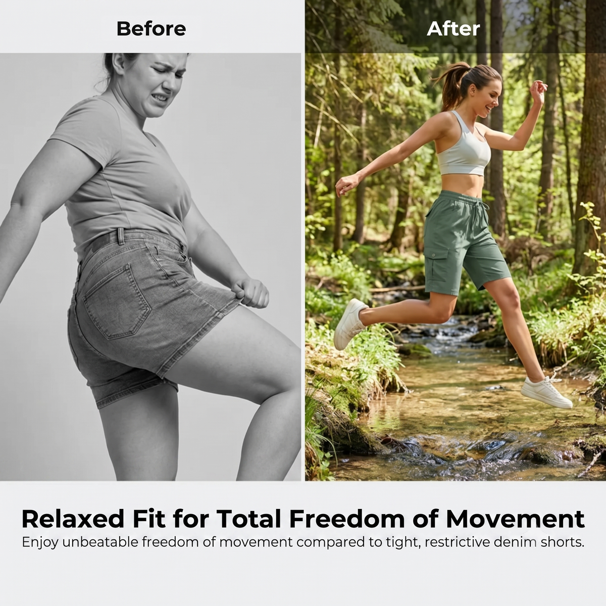 TrailPocket™ - Quick-Dry Cargo Shorts with Spacious Pockets & UPF 50+ for Women