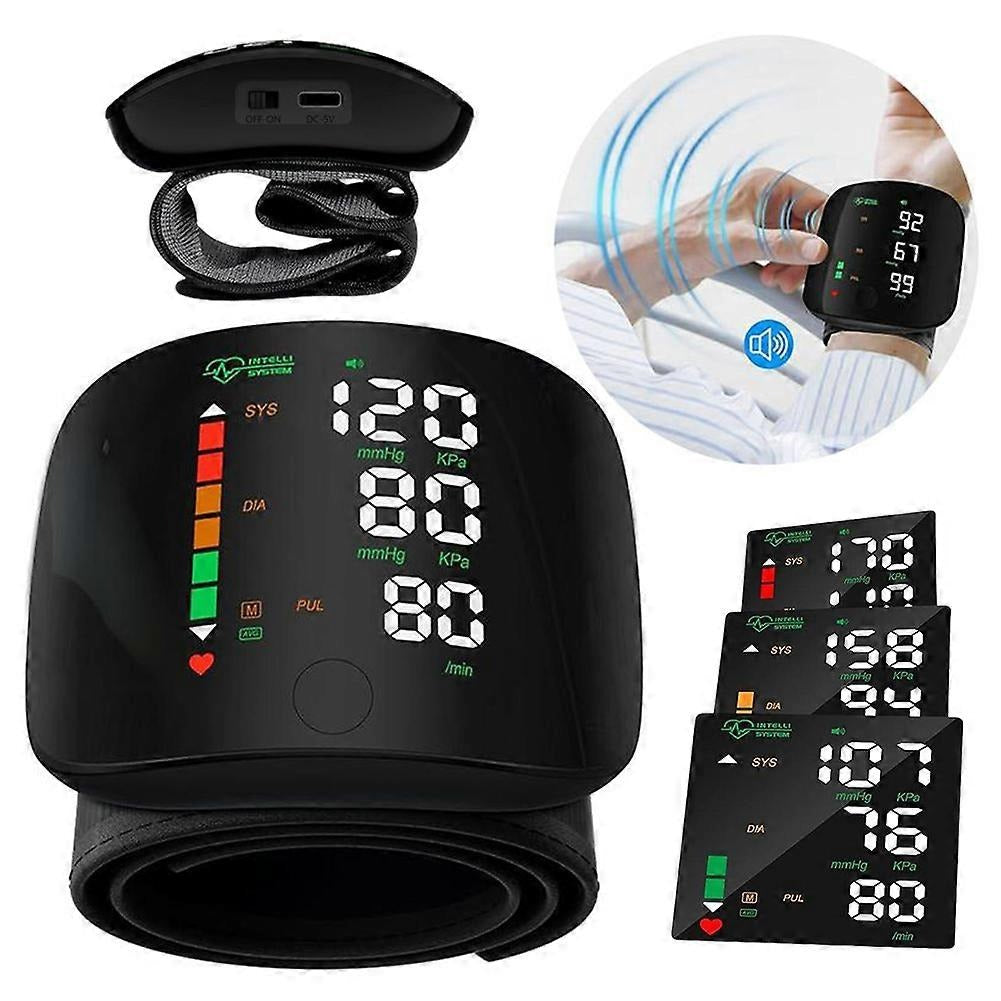 PulseGuard™ - Digital Wrist Blood Pressure Monitor for Everyday Use