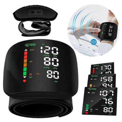 PulseGuard™ - Digital Wrist Blood Pressure Monitor for Everyday Use