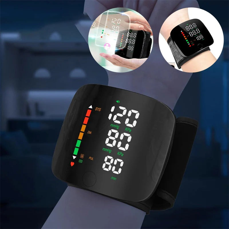 PulseGuard™ - Digital Wrist Blood Pressure Monitor for Everyday Use